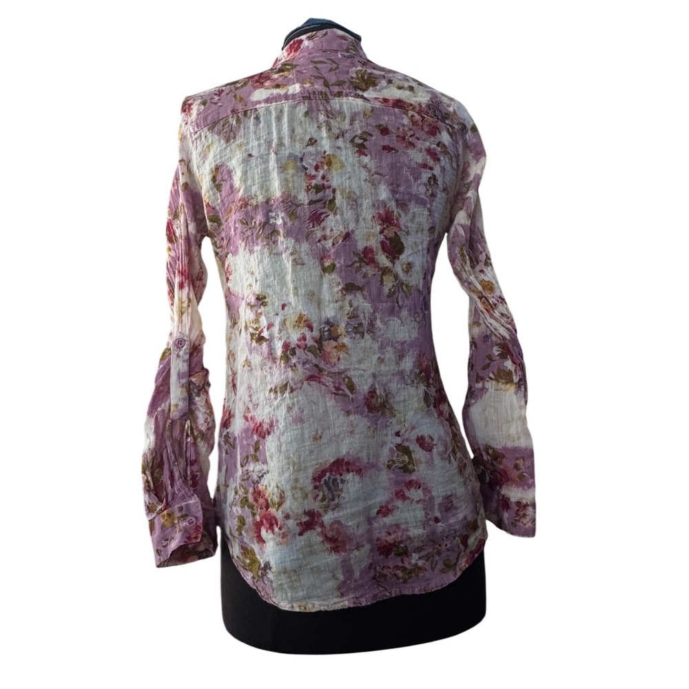 JAK Floral Cotton Gauze Button Down Shirt Lavender Pink Boho USA Small
Preloved - Picture 4 of 10